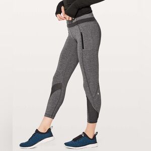 Lululemon Inspire Tight II 25” - Heathered Black/Black